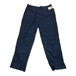 Michael Kors MK Logo Printed Pajama Pant Navy & Blue Combo